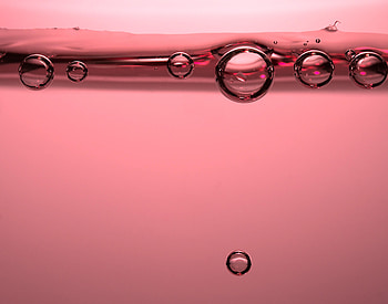 Bubbles, Pink, Macro, Liquid HD wallpaper