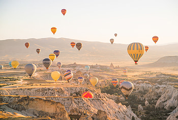 Hot air balloons, Cappadocia HD wallpaper