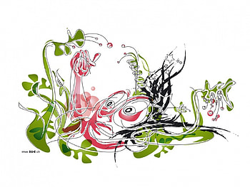 Inside One Abstract, leaves, arm, plants, face, stars HD wallpaper