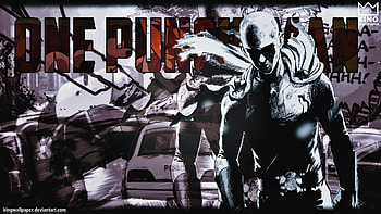 ... One Punch-Man - by @king by King HD wallpaper