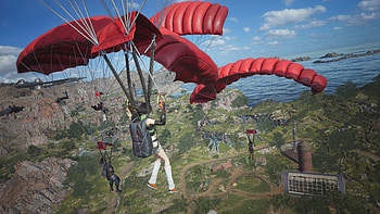 FFVII Revelation — Skyfall Parachute, Video Game, Final Fantasy, Final Fantasy VII Revelation HD wallpaper
