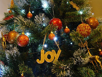 Joy Christmas, x-mas, joy, tree, ornaments HD wallpaper