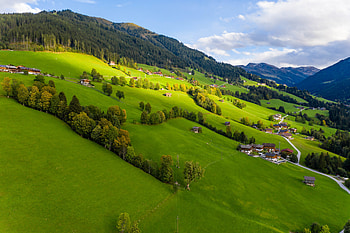 Nature, Grass, Sky, Field, Village, Slope HD wallpaper