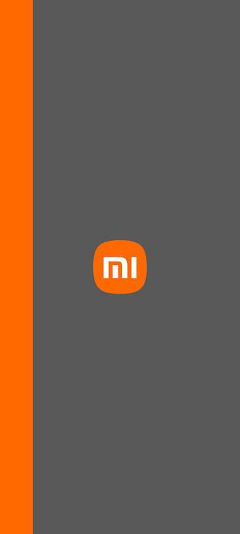 Xiaomi, Line, MI, 2400x1080, Orange, Grey HD phone wallpaper