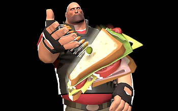 Sandvich Sentinel - TF2 Heavy Quad (Valve), Heavy (Team Fortress), Team Fortress 2, Team Fortress, Valve Corporation HD wallpaper