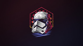 Stormtrooper Helmet Minimalist, stormtrooper, star-wars, minimalism, minimalist HD wallpaper