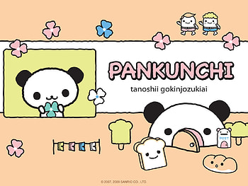 Pankunchi, sanrio, cute, panda HD wallpaper