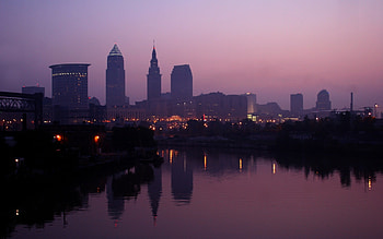 Cleveland, Skyline views, Cityscape , Urban panorama HD wallpaper