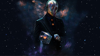 Abstract outer space dan luvisi cube HD wallpaper