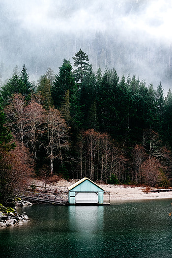 Nature, Rain, Fog, Journey, Washington, Seattle, Northern Cascades, Lake Diablo HD phone wallpaper