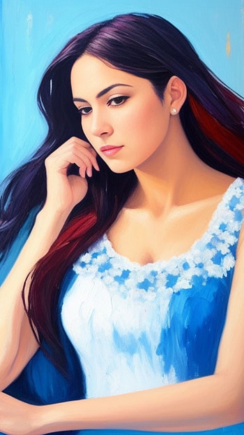 oil painting, portrait HD phone wallpaper