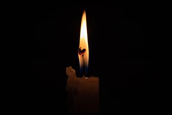 Fire, Dark, Candle, Wax HD wallpaper