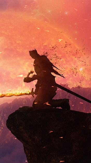 Emberblade - Dark Souls Ashen Knight Bonfire Sentinel, sword, warrior, video game, Dark Souls HD phone wallpaper