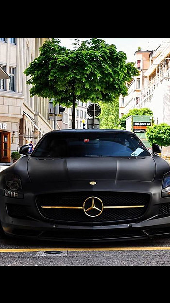 Black Car, Black Mercedes Car HD phone wallpaper