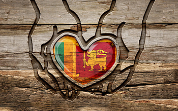 I love Sri Lanka, , wooden carving hands, Day of Sri Lanka, Sri Lankan flag, Flag of Sri Lanka, Take care Sri Lanka, creative, Sri Lanka flag, Sri Lanka flag in hand, wood carving, Asian countries, Sri Lanka HD wallpaper