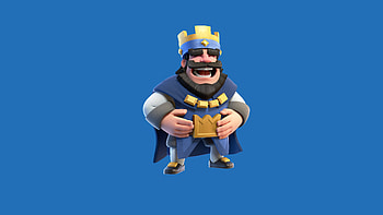 Clash Royale Blue King, supercell, clash-royale, games, 2016-games HD wallpaper
