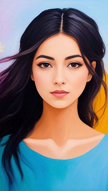 Dream Girl, oil painting HD phone wallpaper