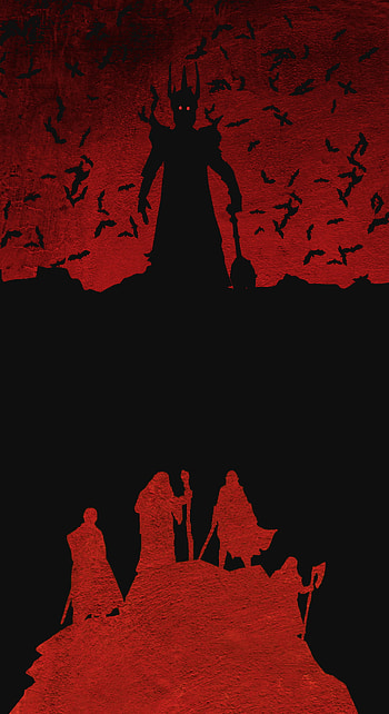 Sauron, 2D, lotr, fellowship, lord of the rings, dark lord HD phone wallpaper