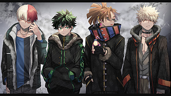 Izuku Midoriya Katsuki Bakugou Shoto Todoroki My Hero Academia HD wallpaper