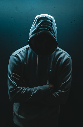 Hood, Dark, Silhouette, Miscellanea, Miscellaneous, Human, Person HD phone wallpaper