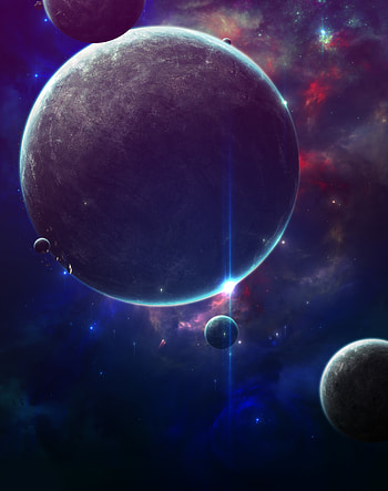 Planets, Universe, Shining, Flash HD phone wallpaper