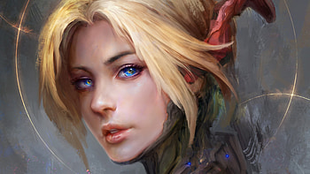 Mercy Overwatch Fantasy Artworks, mercy-overwatch, overwatch, games, xbox-games, ps-games, pc-games, artwork, artist, digital-art HD wallpaper