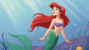 Ariel's Undersea Adventure: Ultra, Ariel (The Little Mermaid), mermaid, animation, underwater, fantasy HD wallpaper