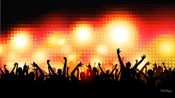 Crowd of Party People Crowd of Party People – vector background. Scalable to any size also includes high resolution JPEG . HD wallpaper