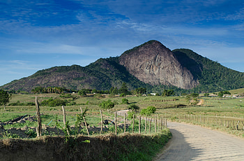 Nature, Mountain, Path, Fence, Hill HD wallpaper