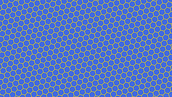 yellow hexagon beehive honeycomb blue royal blue gold HD wallpaper
