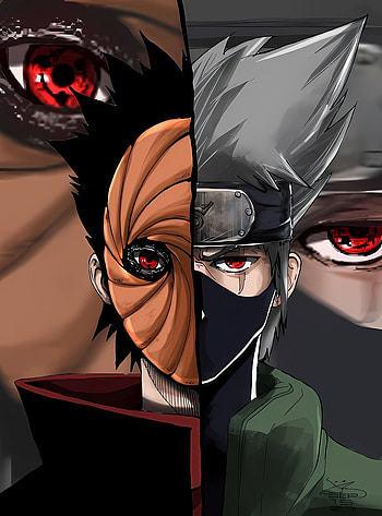 Obito Kakashi, eye, art HD phone wallpaper