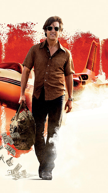 American Made, Tom Cruise's character, Sarah Wright's role, movie HD phone wallpaper
