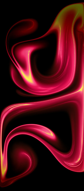 Sunrise, orange, red, liquid, bright, abstract HD phone wallpaper