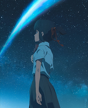 Mitsuha, kiminonawa, anime, yourname HD phone wallpaper