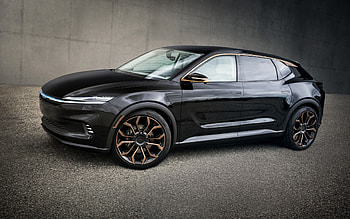 2022, Chrysler Airflow Graphite concept, , front view, exterior, black Airflow Graphite, american cars, Chrysler HD wallpaper