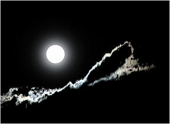 Cloud_Feather, feather, moon, , beautiful, cloud HD wallpaper