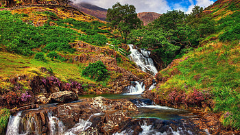 Wales, Snowdonia , Mountain scenery HD wallpaper