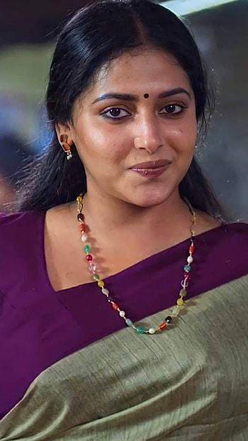 Anusitara, malayalam actressare, saree beauty HD phone wallpaper