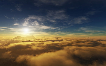 Landscape, Sky, Clouds HD wallpaper