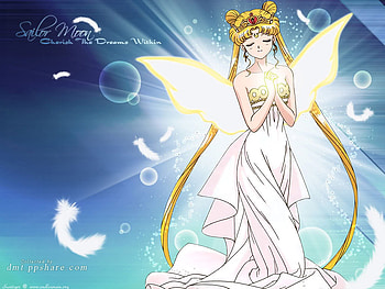 Cherish the dreams within, sailormoon, cute, girl, anime girl, feather, anime, wing, princess, female HD wallpaper