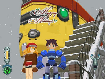 megaman christmas, dash, megaman, rockman, legends HD wallpaper