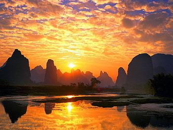 Golden Sunset, golden, beautiful, , sunset HD wallpaper