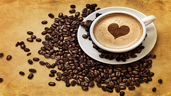 Latte art, Coffee HD wallpaper