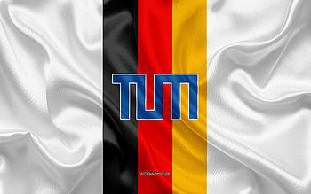 Technical University of Munich Emblem, German Flag, Technical University of Munich logo, Munich, Germany, Technical University of Munich HD wallpaper