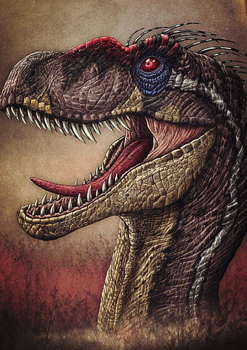 Male velociraptor, Isla Sorna, Mesozoic period, Prehistoric creature HD phone wallpaper