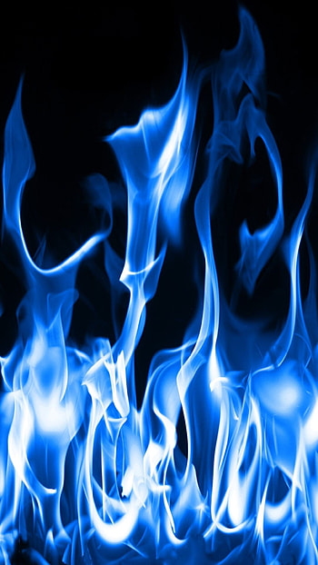 Abstract Flames 6 Plus - blue, fire 6 . HD phone wallpaper