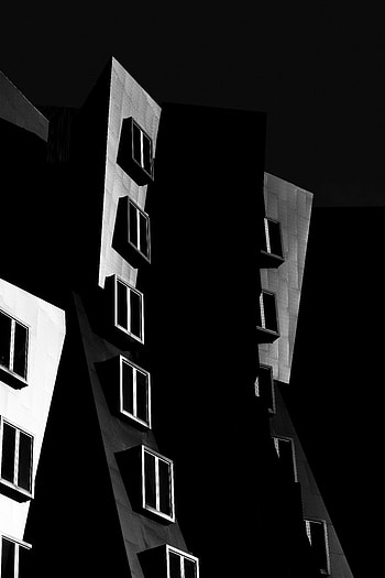 Architecture, Building, Dark, Bw, Chb, Facade, Modern, Up To Date HD phone wallpaper