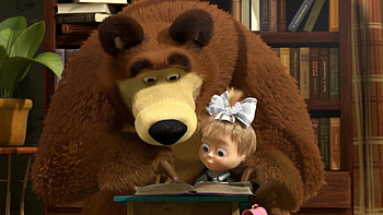 Cartoon, Masha And The Bear HD wallpaper
