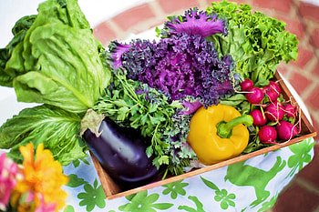 Food, Vegetables, Greens, Basket HD wallpaper