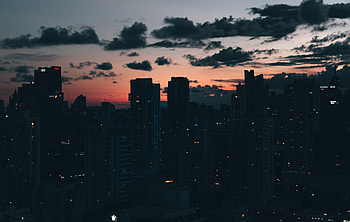 Cities, Architecture, Twilight, City, Building, Skyscrapers, Dusk HD wallpaper
